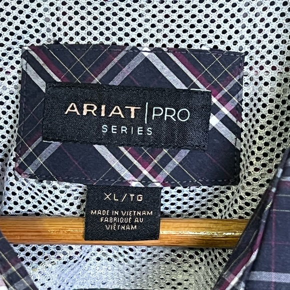 Ariat Pro Series Mylo Classic LS Button Down Shirt Men's size XL Western Work - Picture 3 of 12